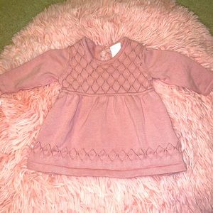 Blush pink long sleeve top